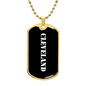 Cleveland v3 - 18k Gold Finished Luxury Dog Tag Necklace