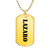 Lazaro - 18k Gold Finished Luxury Dog Tag Necklace