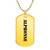 Alphonse - 18k Gold Finished Luxury Dog Tag Necklace