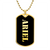 Ariel v2 - 18k Gold Finished Luxury Dog Tag Necklace