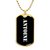 Antoine v3 - 18k Gold Finished Luxury Dog Tag Necklace