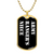 Army Ranger's Niece v3 - 18k Gold Finished Luxury Dog Tag Necklace