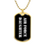 Air Force Daughter v3 - 18k Gold Finished Luxury Dog Tag Necklace