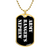Army Ranger's Nephew v3 - 18k Gold Finished Luxury Dog Tag Necklace