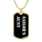 Sailor's Aunt v3 - 18k Gold Finished Luxury Dog Tag Necklace