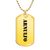 Arnulfo - 18k Gold Finished Luxury Dog Tag Necklace