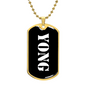 Yong v3 - 18k Gold Finished Luxury Dog Tag Necklace