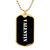 Valentin v3 - 18k Gold Finished Luxury Dog Tag Necklace