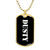 Dusty v3 - 18k Gold Finished Luxury Dog Tag Necklace