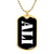 Ali v3 - 18k Gold Finished Luxury Dog Tag Necklace