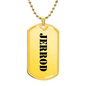 Jerrod - 18k Gold Finished Luxury Dog Tag Necklace