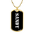 Sandy v3 - 18k Gold Finished Luxury Dog Tag Necklace