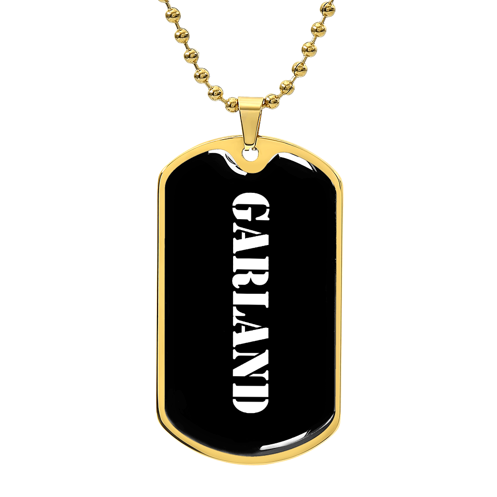 Garland v3 - 18k Gold Finished Luxury Dog Tag Necklace