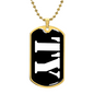 Ty v3 - 18k Gold Finished Luxury Dog Tag Necklace