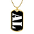 Al v3 - 18k Gold Finished Luxury Dog Tag Necklace