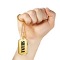 Shana v01 - 18k Gold Finished Luxury Dog Tag Necklace