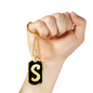 Initial S v2b - 18k Gold Finished Luxury Dog Tag Necklace