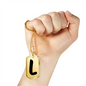 Initial L v1b - 18k Gold Finished Luxury Dog Tag Necklace