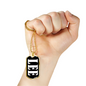 Lee v01w - 18k Gold Finished Luxury Dog Tag Necklace