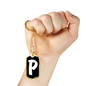 Initial P v3b - 18k Gold Finished Luxury Dog Tag Necklace