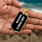 Air Force Sister v3 - 18k Gold Finished Luxury Dog Tag Necklace
