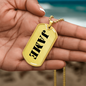 Jame - 18k Gold Finished Luxury Dog Tag Necklace