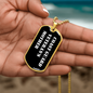 Coast Guard Veteran's Mother v3 - 18k Gold Finished Luxury Dog Tag Necklace