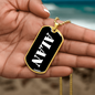 Alan v3 - 18k Gold Finished Luxury Dog Tag Necklace