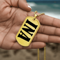 Ina v01 - 18k Gold Finished Luxury Dog Tag Necklace