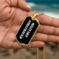 Military Girlfriend v3 - 18k Gold Finished Luxury Dog Tag Necklace