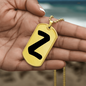 Initial Z v1b - 18k Gold Finished Luxury Dog Tag Necklace