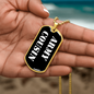 Army Cousin v3 - 18k Gold Finished Luxury Dog Tag Necklace