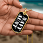 Navy Aunt v3 - 18k Gold Finished Luxury Dog Tag Necklace