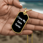 Love My Cairn Terrier v6 - 18k Gold Finished Luxury Dog Tag Necklace