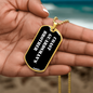 Coast Guardsman's Brother v3 - 18k Gold Finished Luxury Dog Tag Necklace