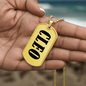 Cleo v01 - 18k Gold Finished Luxury Dog Tag Necklace
