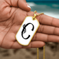 Initial C v001-34 - 18k Gold Finished Luxury Dog Tag Necklace