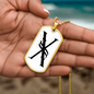 Initial X v001-34 - 18k Gold Finished Luxury Dog Tag Necklace