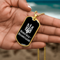 Novohrad-Volynskyi v3 - 18k Gold Finished Luxury Dog Tag Necklace