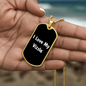 Love My Vizsla v6 - 18k Gold Finished Luxury Dog Tag Necklace