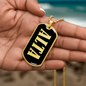 Alta v02 - 18k Gold Finished Luxury Dog Tag Necklace