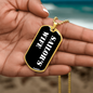 Sailor's Wife v3 - 18k Gold Finished Luxury Dog Tag Necklace