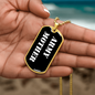 Army Mother v3 - 18k Gold Finished Luxury Dog Tag Necklace