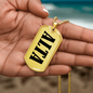 Alta v01 - 18k Gold Finished Luxury Dog Tag Necklace