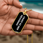 Coast Guard Grandson v3 - 18k Gold Finished Luxury Dog Tag Necklace