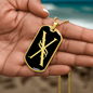 Initial X v001-32 - 18k Gold Finished Luxury Dog Tag Necklace