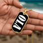 Ola v03 - 18k Gold Finished Luxury Dog Tag Necklace