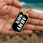 Army Son v3 - 18k Gold Finished Luxury Dog Tag Necklace