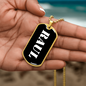 Raul v3 - 18k Gold Finished Luxury Dog Tag Necklace