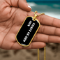 Coast Guard Son v3 - 18k Gold Finished Luxury Dog Tag Necklace